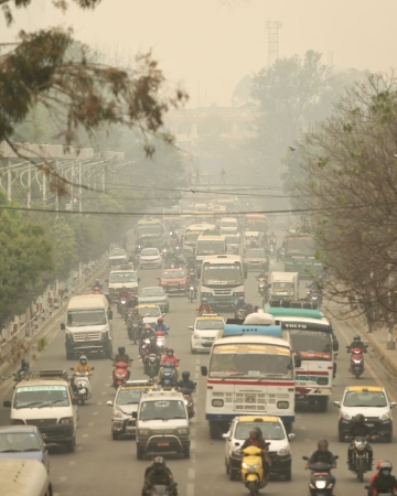 काठमाडौँको वायु प्रदुषण उच्च बिन्दुमा, एक्युआई तह २४७ पुग्यो