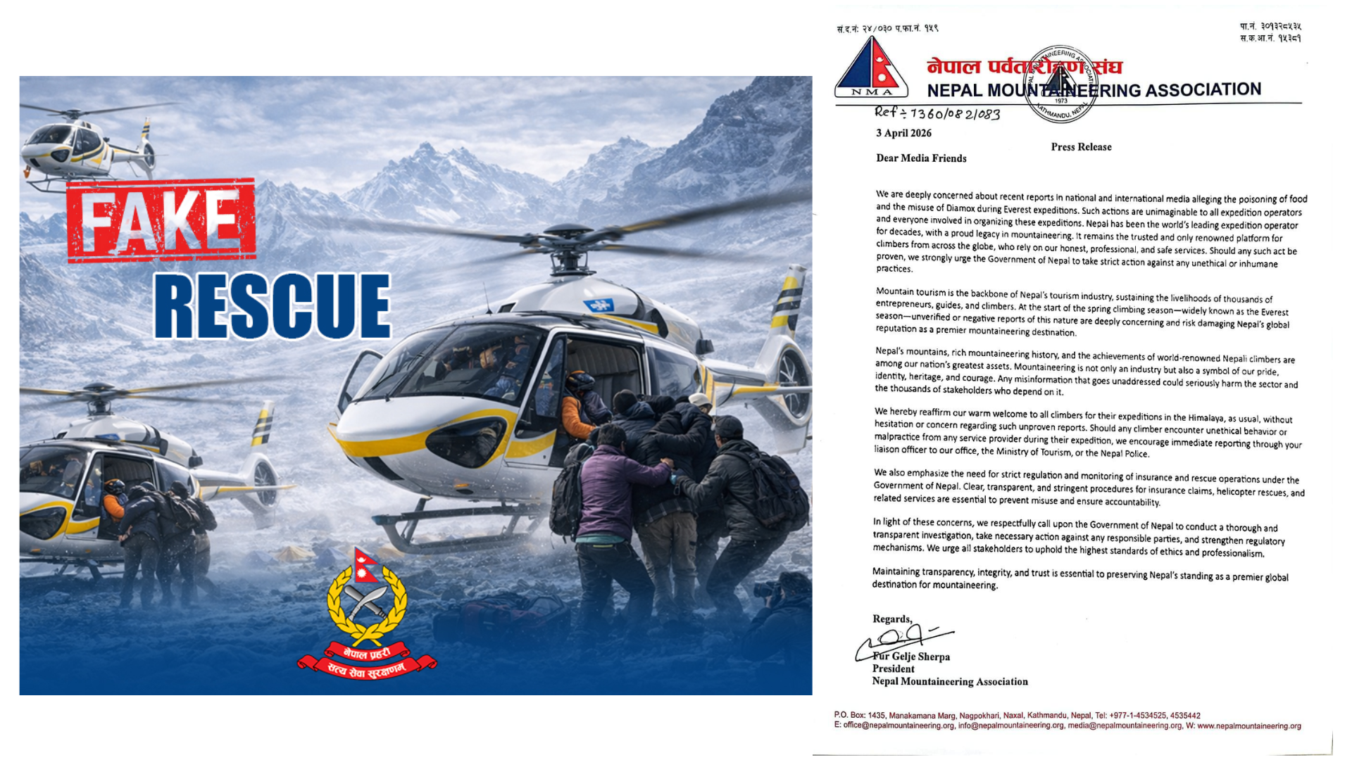 सगरमाथामा पर्यटकलाई विष खुवाइएको हल्ला ‘अकल्पनीय’ र ‘अप्रमाणित’: नेपाल पर्वतारोहण संघ