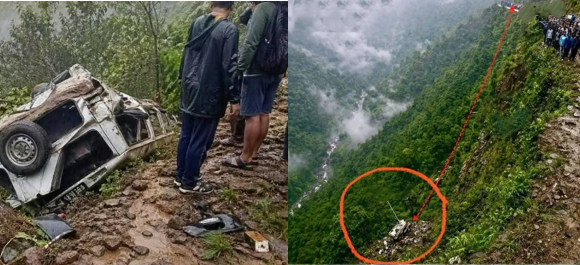 रोल्पाको जलजलामा जीप दुर्घटना हुँदा १७ जनाको मृत्यु