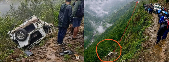 रोल्पाको जलजलामा जीप दुर्घटना, १५ जना घाइते