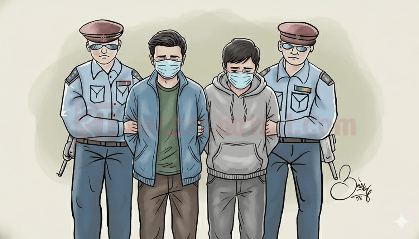 प्रहरी हिरासतमा रहेका मानिसलाई छुटाइदिने भनि ठगी गर्ने दुई जना पक्राउ