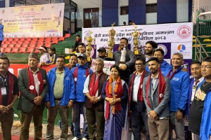 काठमाडौं महानगरपालिका टिम च्याम्पियन बन्दै मेयर कप तेक्वान्दो सम्पन्न