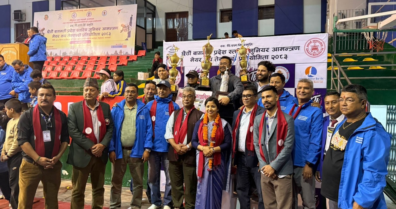 काठमाडौं महानगरपालिका टिम च्याम्पियन बन्दै मेयर कप तेक्वान्दो सम्पन्न