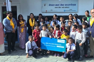 सानिमा रिलायन्स लाइफद्वारा नेपाल बाल सेवा फाउन्डेसनलाई रु २ लाख ४० हजार सहयोग