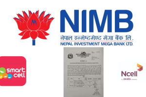 एनसेल र स्मार्टसेल ३५ सय करोड घोटाला प्रकरण : एनआईएमबी बैंकको ठेक्कामा सहभागी २ पक्राउ !