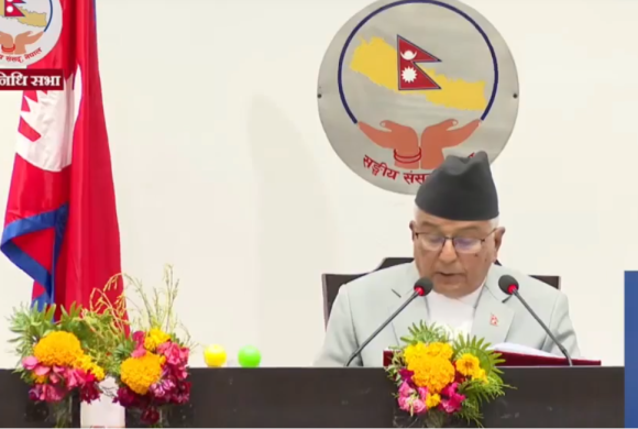 राष्ट्रपति रामचन्द्र पौडेलद्वारा सरकारको नीति तथा कार्यक्रम प्रस्तुत, विकास र सुशासनमा जोड