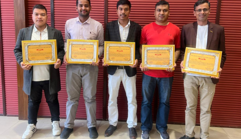 राष्ट्रिय साना सहरी खानेपानी महासंघको वार्षिक साधारण सभामा सात पत्रकार सम्मानित