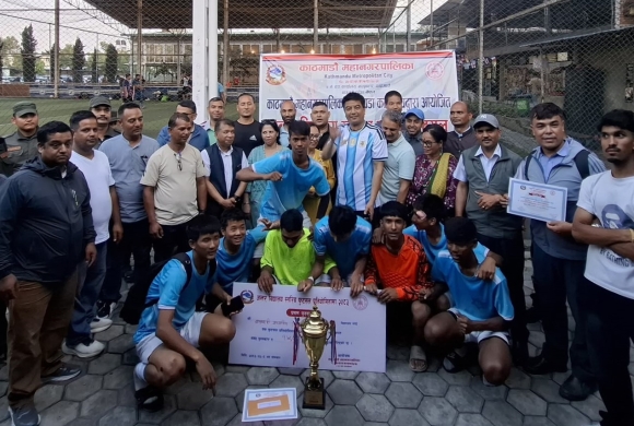 अन्तरविद्यालय फुटसलको उपाधि बाँसबारी माविलाई