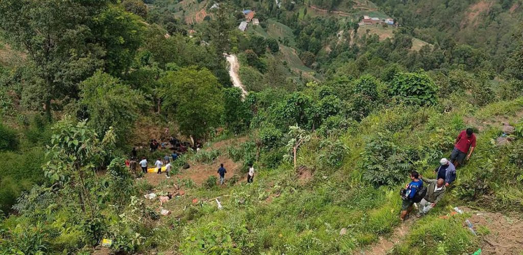 बुच्चाकोट बस दुर्घटनाः मृत्यु हुनेको संख्या आठ पुग्यो