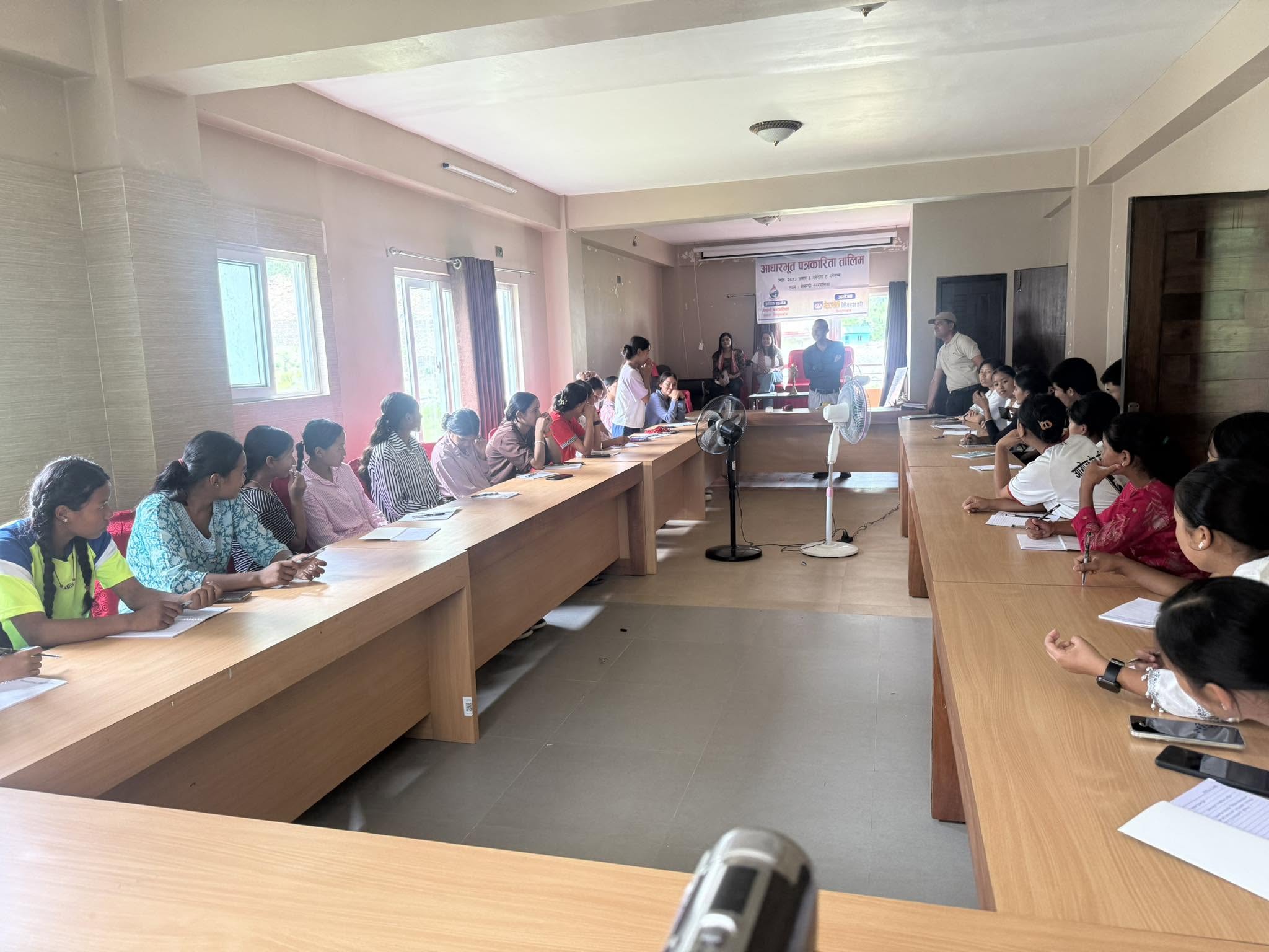 मेलम्चीमा तीनदिने पत्रकारिता तालिम सुरु, विद्यार्थीलाई रोजगारको अवसरसमेत प्रदान गरिने