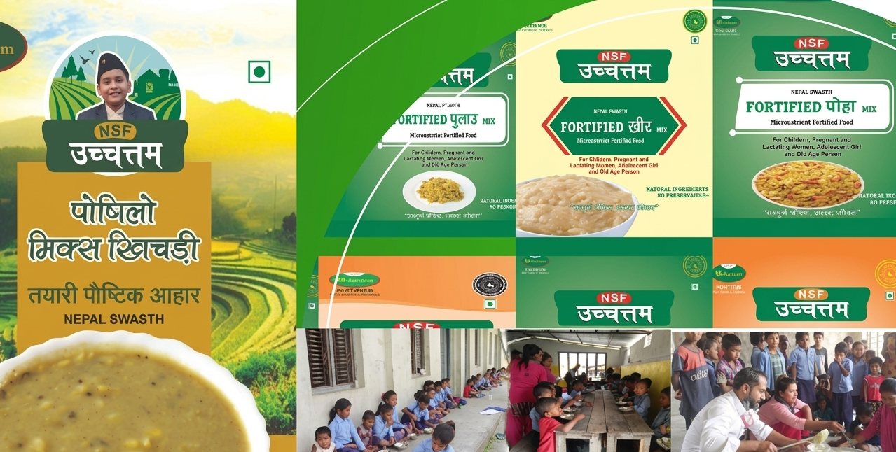 नेपाल स्वास्थ्य फुडको बदमासीः विद्यालय दिवा खाजाका नाममा पोषण ‘मापदण्ड’ विपरित भुटेको सुख्खा चिउरा