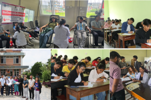 नेपाल इन्जिनियरिङ कलेजमा एकैदिन रक्तदान, आँखा शिविर तथा मक टेष्ट
