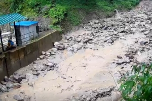 बाढीले रेलेखोला जलविद्युत् आयोजनाको विद्युत् उत्पादन बन्द