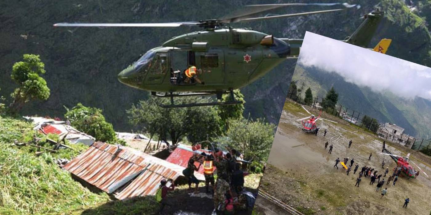 रसुवा बाढीमा सशस्त्र प्रहरीद्वारा उद्धार कार्य तीव्र