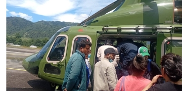 जटिल अवस्थामा रहेकी गर्भवतीको सफल हवाई उद्धार