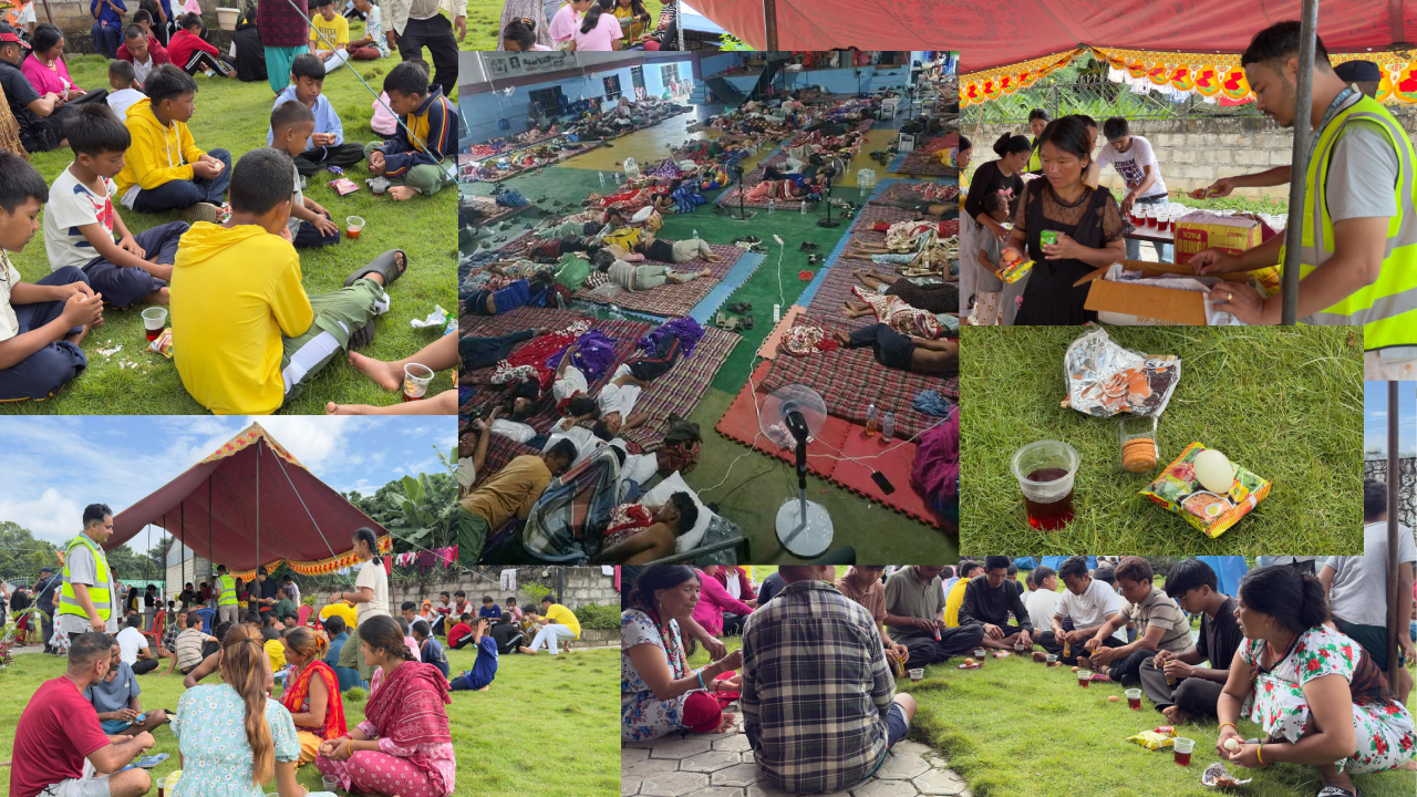 होल्डिङ सेन्टरमा बाढीपीडितको बिजोग, एउटै त्रिपालमुनि रात कटाउँदै त्रिशूलीवासी