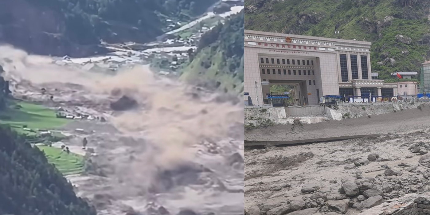 बाढीले रसुवा भन्सारका ५ सय भन्दा बढी गाडी बगाएको अनुमान, ४१ प्रहरी अझै सम्पर्कविहीन