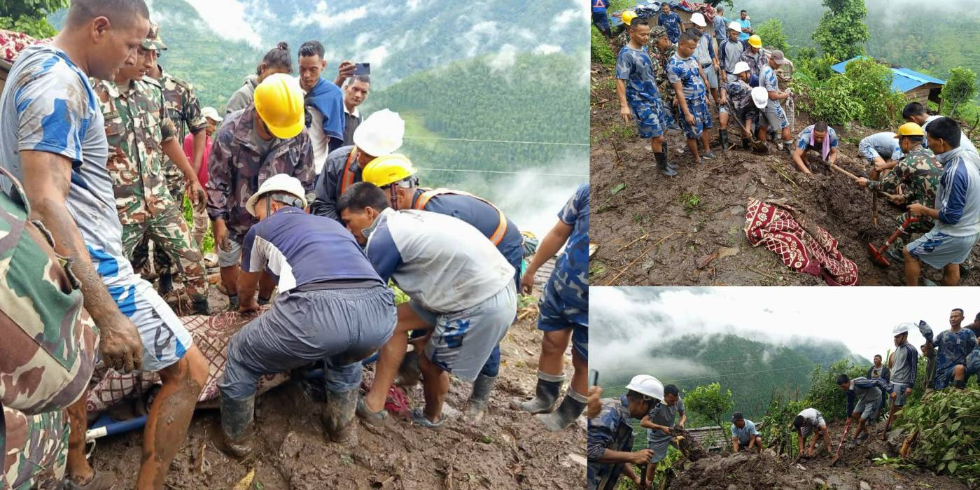 जाजरकोट पहिरोमा मृत्यु हुनेको संख्या तीन पुग्यो, दुई जना अझै बेपत्ता