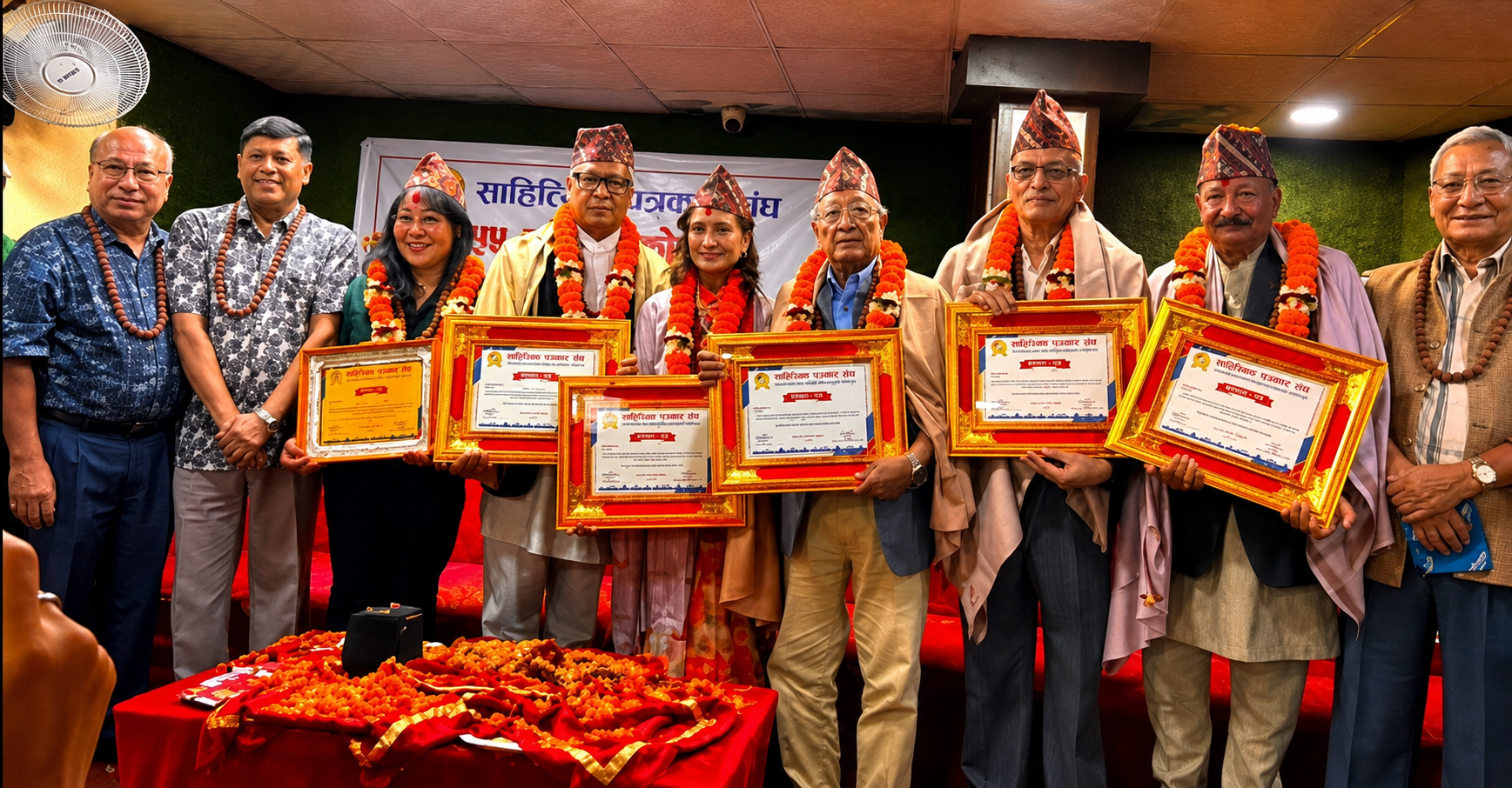 सापसको ५५औँ वार्षिकोत्सवमा पाँच स्रष्टा सम्मानित