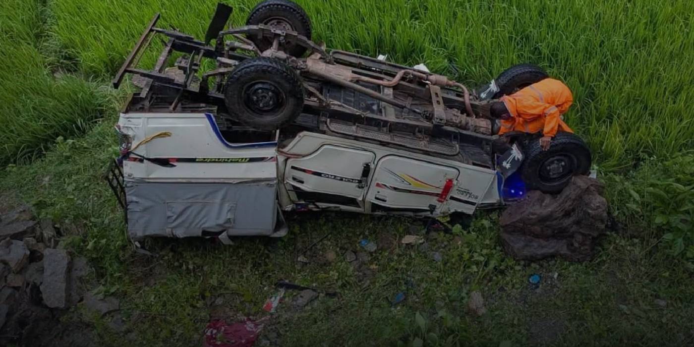 जाजरकोटमा जिप दुर्घटना : एकको मृत्यु, ६ जना घाइते