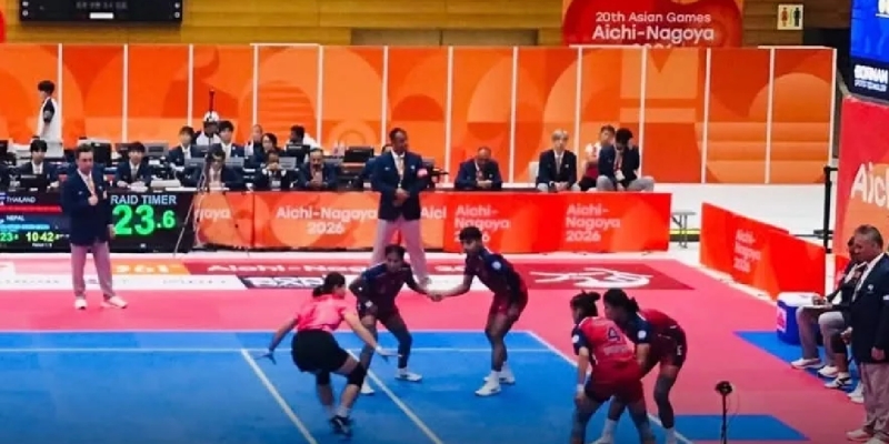 एसियाड महिला कबड्डीमा नेपालले थाइल्याण्डलाई हरायो