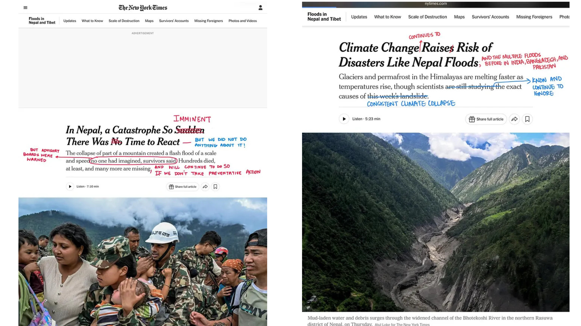 ठुला मिडियाले बेवास्ता गरेको सीमापार जलवायु संकट!