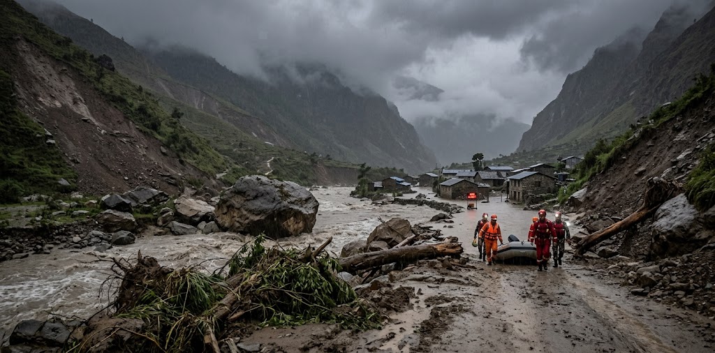 भारी वर्षाको जोखिममा प्रतिघण्टा पूर्वसूचना, हिमाली क्षेत्रमा ‘रेड अलर्ट’