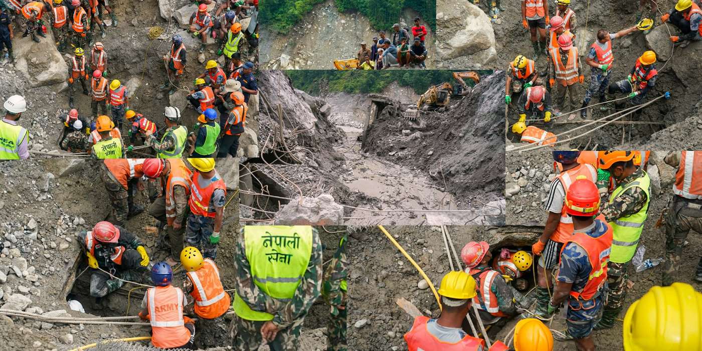 त्रिशूली-३ ‘ए’ सुरुङमा फसेकाको उद्धार कार्य तीव्र, यसरी गरिँदै छ उद्धार (फोटो फिचर)