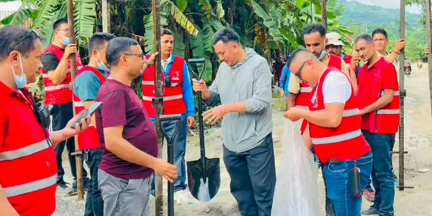 वाइसीएलले थाल्यो बाढीपीडितका लागि अस्थायी आवास निर्माण