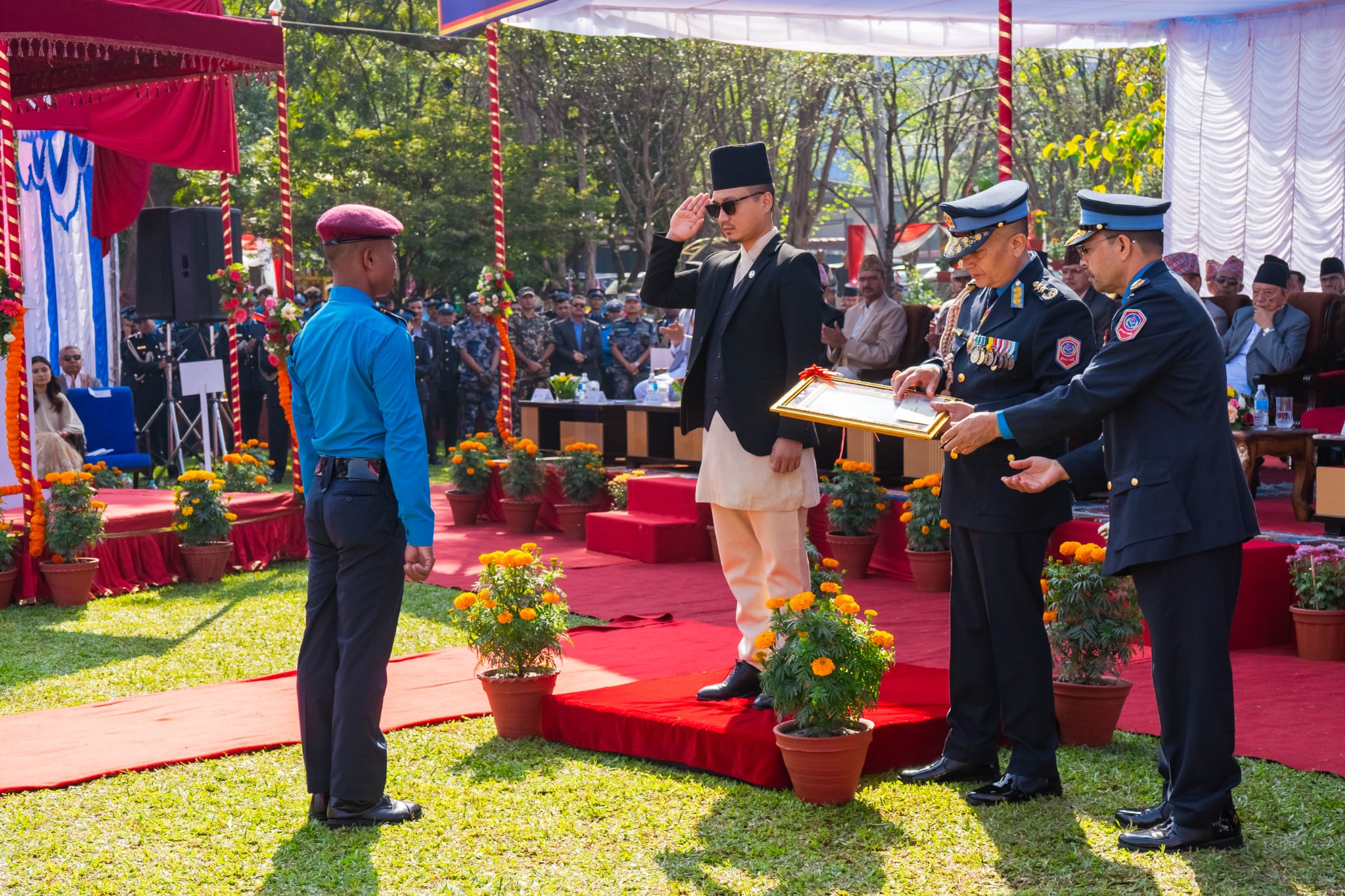 एसपी अंगुर जिसीलाई पूर्णशान्ति पुरस्कार, डिआइजी भूपेन्द्र खत्रीलाई प्रहरी जर्नेल
