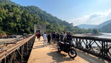 आरुघाटको बेलिब्रिज सञ्चालनमा, आजदेखि दुईपाङ्ग्रे चल्ने
