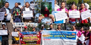 आनी छोइङको नियुक्तिविरुद्ध ‘जेन्जी नागरिक अभियान’द्वारा माइतीघरमा प्रदर्शन (फोटोफिचर)