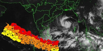 अर्बन चक्रवातको प्रभाव नेपालमा देखा पर्यो, उच्च हिमाली क्षेत्रमा हिमआँधी र भारी हिमपातको जोखिम