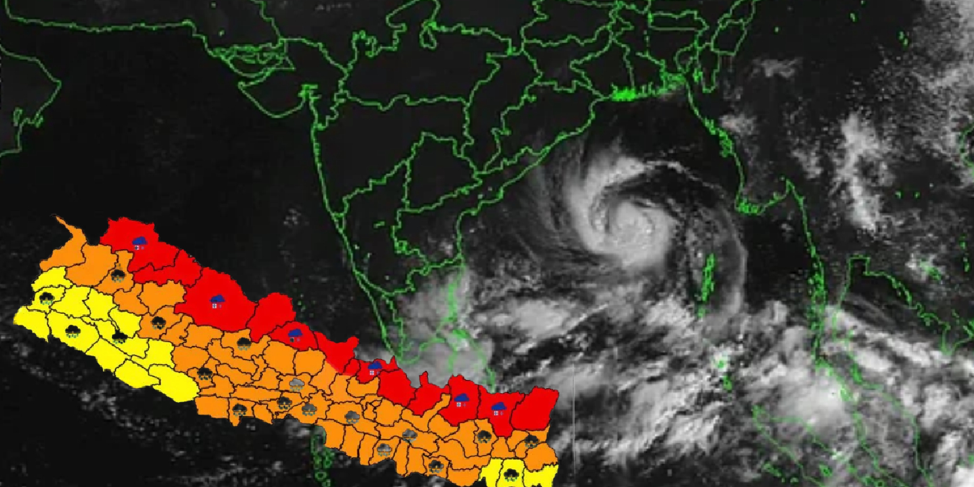 अर्नव चक्रवातको प्रभाव नेपालमा देखा पर्यो, उच्च हिमाली क्षेत्रमा हिमआँधी र भारी हिमपातको जोखिम