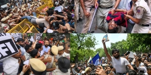 मत चोरीको आरोपः निर्वाचन आयुक्तबिरुद्ध दिल्लीमा प्रदर्शन, जन्तरमन्तरबाट ७०० भन्दा बढी गिरफ्तार